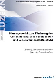 Titelseite Planungsbericht 2022 - 2025